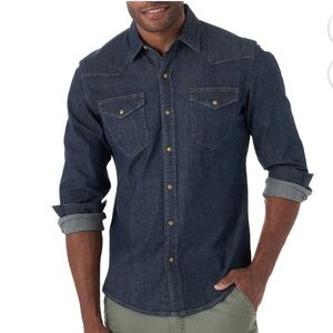 Wrangler Blue Denim Shirt